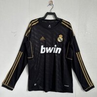 Phiên bản Retro 2011 / 12 Áo thi đấu sân khách Real Madrid Áo bóng đá dài tay S-2XL