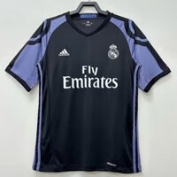Phiên bản Retro 2016-2017 Áo sơ mi và áo bóng đá Real Madrid thứ 3 S-2XL, có thể thêm tên và số của bạn