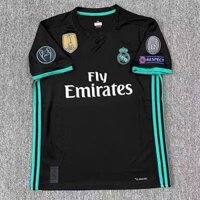 Phiên bản Retro 2017 / 18 Áo bóng đá sân khách Real Madrid và áo sơ mi cho S-2XL, có thể thêm tên và số của bạn
