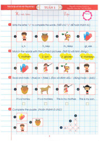 PHIẾU BÀI TẬP CUỐI TUẦN MÔN TIẾNG ANH LỚP 2 THEO CHƯƠNG TRÌNH GIÁO DỤC PHỔ THÔNG MỚI ĐỊNH HƯỚNG PHÁT TRIỂN NĂNG LỰC