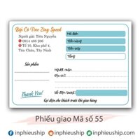 Phiếu giao hàng Giấy 400 tờ (MS55)