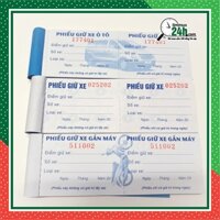 Phiếu Giữ Xe, "CÓ SỐ NHẢY" Combo 100 cuốn in sẵn giá rẻ Tại TP.HCM - SHIP HỎA TỐC