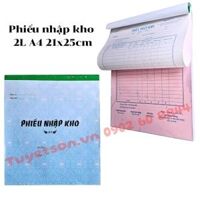 Phiếu nhập kho 2L A4 21x25cm