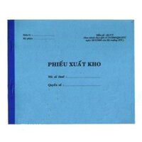 Phiếu xuất kho 2 liên A5 (100 tờ)