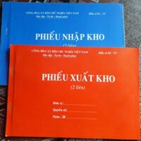 Phiếu xuất, nhập kho A5 (cac bon)