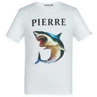 Philipp PLEIN / PP Áo Thun Nam Mùa Hè Phong Cách Mới Lớn Cá Mập Trắng Động Vật Cotton Nguyên Chất Ngắn Tay Thường Ngày Phù Hợp Với Áo Thun Nam 611