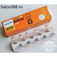 Philips 12V T10 W5W 12961 Bóng đèn báo rộng Bóng đèn biển số Bóng đèn đọc sách trong nhà