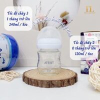 Philips Avent - Bình sữa thủy tinh, thiết kế tự nhiên