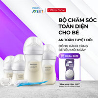 Philips Avent Bộ Cọ Bình, Ty Ngậm Và Bình Sữa Thiết Kế Tự Nhiên Mới SCD838/11