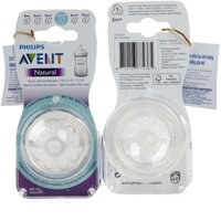 Philips Avent Núm ty mô phỏng tự nhiên, vỉ đôi  SCF652/23