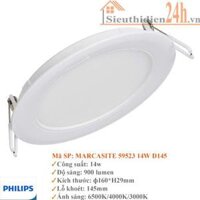 [PHILIPS CHÍNH HÃNG] Đèn Led Âm Trần Philips 59523 Marcasite 14w D150 ánh sáng 4000K