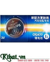 Philips CR2477, Pin 3v Lithium Philips CR2477 (1000mAh, 24mmx7.7mm) chính hãng