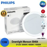 [PHILIPS] Đèn downlight led Meson 59464 13w phi 125