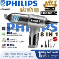 PHILIPS Máy Hút Bụi Cầm Tay Không Dây 998000Pa 8 TRONG 1 Hộ Gia Đình Cao Cấp Máy Hút Bụi Cầm Tay Hút Mạnh Xe Máy Tính la