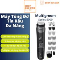 Philips Norelco Multigroom Series 5000 MG5910 18 Piece, Beard Face, Hair, Body and Intimate Hair Trimmer for Men