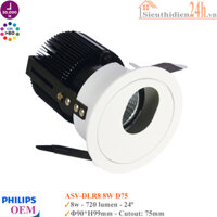 [PHILIPS OEM} ĐÈN ÂM TRẦN CHIP LED COB PHILIP CHÍNH HÃNG CRI>90, LỖ KHOÉT 75MM, ÁNH SÁNG TRẮNG/VÀNG/TRUNG TÍNH