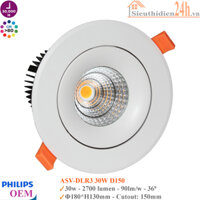 [PHILIPS OEM] ĐÈN LED ÂM TRẦN COB CRI>90, GÓC CHIẾU 36⁰ CÔNG SUẤT 30W,40W,50W ÁNH SÁNG TRẮNG/VÀNG/TRUNG TÍNH