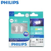 Philips T10 LED 12V W5W 6000K 11961ULWX2 Đèn LED Ultinon Đèn đọc sách màu trắng / Đèn báo rẽ Bóng đèn ngược nội thất (2 cái)