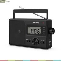 Philips TAR3368 -Đài Radio AM/FM/SW Cổ Điển Cỡ Lớn, Hỗ Trợ Khe USB, Thẻ Nhớ Dành Cho Người Già