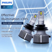 Philips Ultinon Pro3015 Đèn pha LED ô tô Đèn pha ô tô LED Đèn pha ô tô Starlight H7 Bóng đèn HB3H11 Đèn ô tô H4 Đèn pha siêu sáng 9012