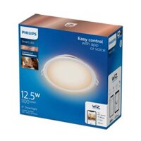 PHILIPS WIZ – Đèn LED âm trần thông minh WiZ Tunable White Downlight Đường Kính 150mm PHI WFB TW/17W RD6″/827-65 12/1CT