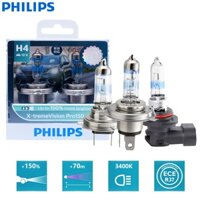Philips x-tremevision pro150 h1 h4 h7 hb3 hb4 h11 hir2 9005 9006 9012 12v 3450k lên đến 150% độ sáng hơn đèn pha halogen trên ô tô
