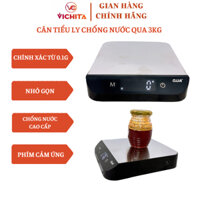 [Phím Cảm Ứng Cao Cấp] - Cân Tiểu Ly Nhà Bếp QUA 3Kg Chính Xác 0.1g Chống Nước Tuyệt Đối