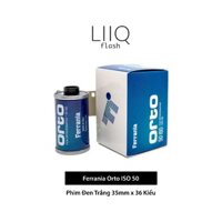 Phim Ferrania Orto ISO 50, Đen Trắng B&W, 135/35mm x 36 Kiểu, In Date Cho Máy Chụp Ảnh Film - LIIQ Flash