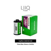 Phim Fujifilm C200 ISO 200, Màu Color, 135/35mm x 36 Kiểu, In Date Cho Máy Chụp Ảnh Film - LIIQ Flash