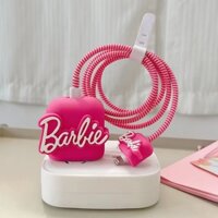 Phim Hoạt Hình Barbie Mickey Bột Silicon Mềm Sạc Bảo Vệ Cho iPhone 14 13 11 12 18W-20W Bao Tay