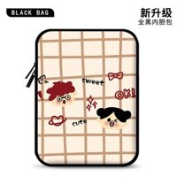Phim Hoạt Hình Dễ Thương Cặp Đôi Tất Cả Đen Lót Túi Lưu Trữ Laptop Thích Hợp Cho Lenovo Vỏ Bảo Vệ Máy Tính Bảng HP 10.10