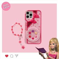 Phim Hoạt Hình Hàn Quốc Mới Của Hàn Quốc Nơ Màu Hồng Barbie Camera iPhone11 12 Pro MAX Xs XR i7 Plus Ốp Lưng Điện Thoại Silicon Mềm Bao Gồm Tất Cả