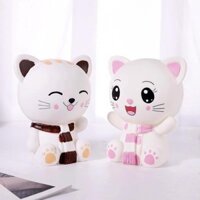 Phim hoạt hình mèo con heo đất: một lọ và bé gái vui nhộn và tiết kiệm