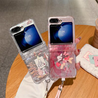 Phim Hoạt Hình Mickey Lông Vũ Thẻ Đeo Ngang Dây Đeo Ốp lưng Samsung Galaxy Z Flip 6 3 4 5 Z Flip5 ZFlip5 ZFlip 5 Cứng Chống Sốc Mặt Sau