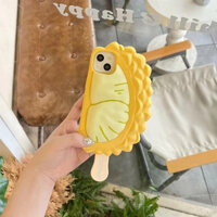 Phim hoạt hình mới Ba chiều sầu riêng Popsicle iPhone15 14 13 12 11 Pro MAX Ốp điện thoại Popsicle sầu riêng Silicone Vỏ mềm trọn gói