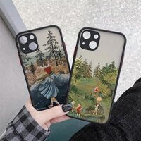 Phim Hoạt Hình Phong Cảnh Cô Gái Anime Truyện Tranh Ốp Lưng Điện Thoại Apple iPhone14 13 12 11 Pro Max 8 7 SE XR XS Plus Matte Cover Fundas Coque Shell