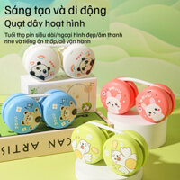 Phim hoạt hình quạt halterneck Lazy di động gấp ngoài trời USB gió lớn quạt nhỏ