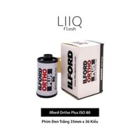 Phim Ilford Ortho Plus ISO 80, Đen Trắng B&W, 135/35mm x 36 Kiểu, Out Date Nhẹ Cho Máy Chụp Ảnh Film - LIIQ Flash