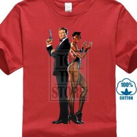 Phim James Bond Poster 100% Cotton Nam S Áo E0054