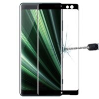Phim kính cường lực toàn màn hình cong 9H 3D có sẵn cho Sony Xperia XZ3 (Đen)