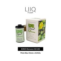 Phim KONO Monsoon ISO 200, Màu Color, 135/35mm x 36 Kiểu, In Date Cho Máy Chụp Ảnh Film - LIIQ Flash