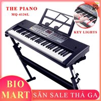 [PHÍM LED & GIÁ ĐỠ]  Đàn Piano Đàn Organ Electronic Keyboard Đàn 61 phím Đàn điện cho người mới học – BIO174