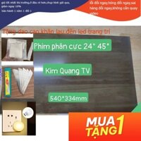 Phim phân cực 24 inch dán cho màn hình vi tính, tivi, màn hình công nghiệp,... 45 độ