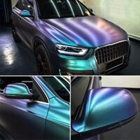 Phim vinyl Ánh Ngọc Trai Màu Tím / Xanh Dương Lấp Lánh Dán Thân Xe Hơi diy 1Mx30Cm