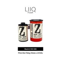 Phim Washi Z ISO 400, Đen Trắng B&W, 135/35mm x 24 Kiểu, In Date Cho Máy Chụp Ảnh Film - LIIQ Flash