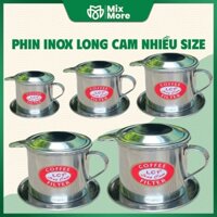 Phin cà phê inox Long Cam lưới gài, lưới vặn, hàng Việt Nam bền đẹp giá tốt nhiều size, pha phin truyền thống Mixmore