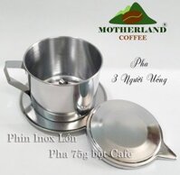 Phin cafe inox lớn pha 3 người uống