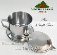 Phin cafe inox lớn pha 3 người uống