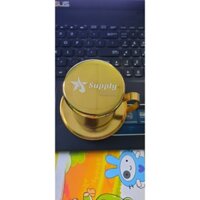PHIN CAFE INOX MẠ VÀNG CAO CẤP, CHẤT LIỆU DÀY ĐẸP, AN TOÀN SỨC KHỎE, SIZE 1 LY CAFE, PHIN COFFEE MÀU