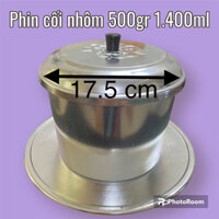 Phin cối nhôm lớn big size pha 500gr bột được 1.400ml cốt cà phê